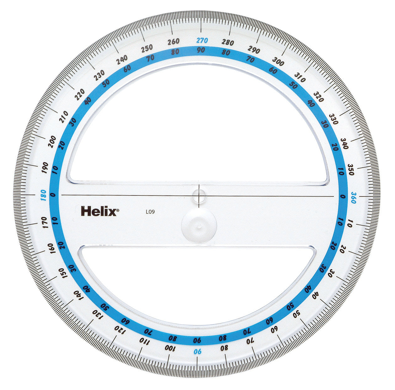 HELIX Protractor 15cm 360 Degree