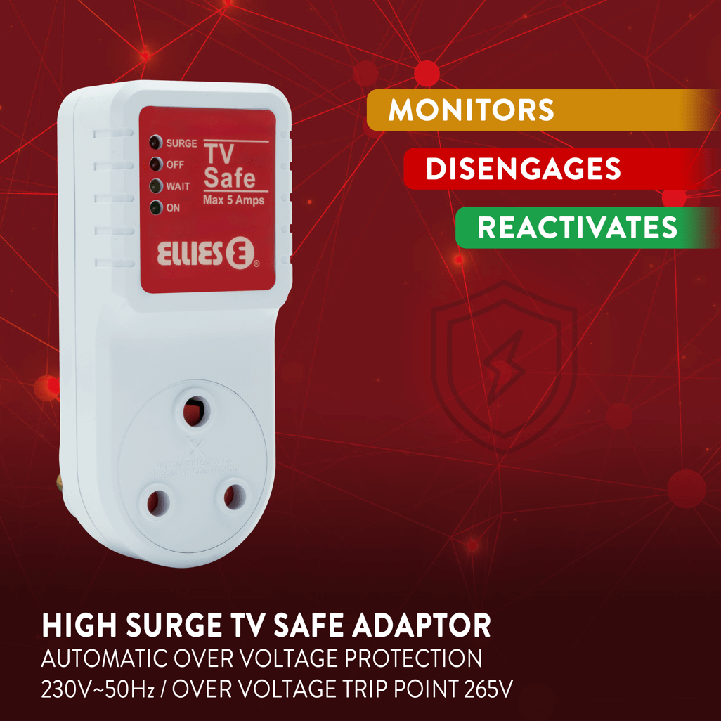 Ellies High Surge TV Safe Adaptor