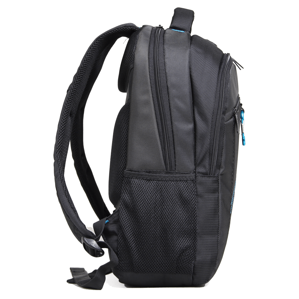 Kingsons 15.6 inch black laptop backpack with key chain