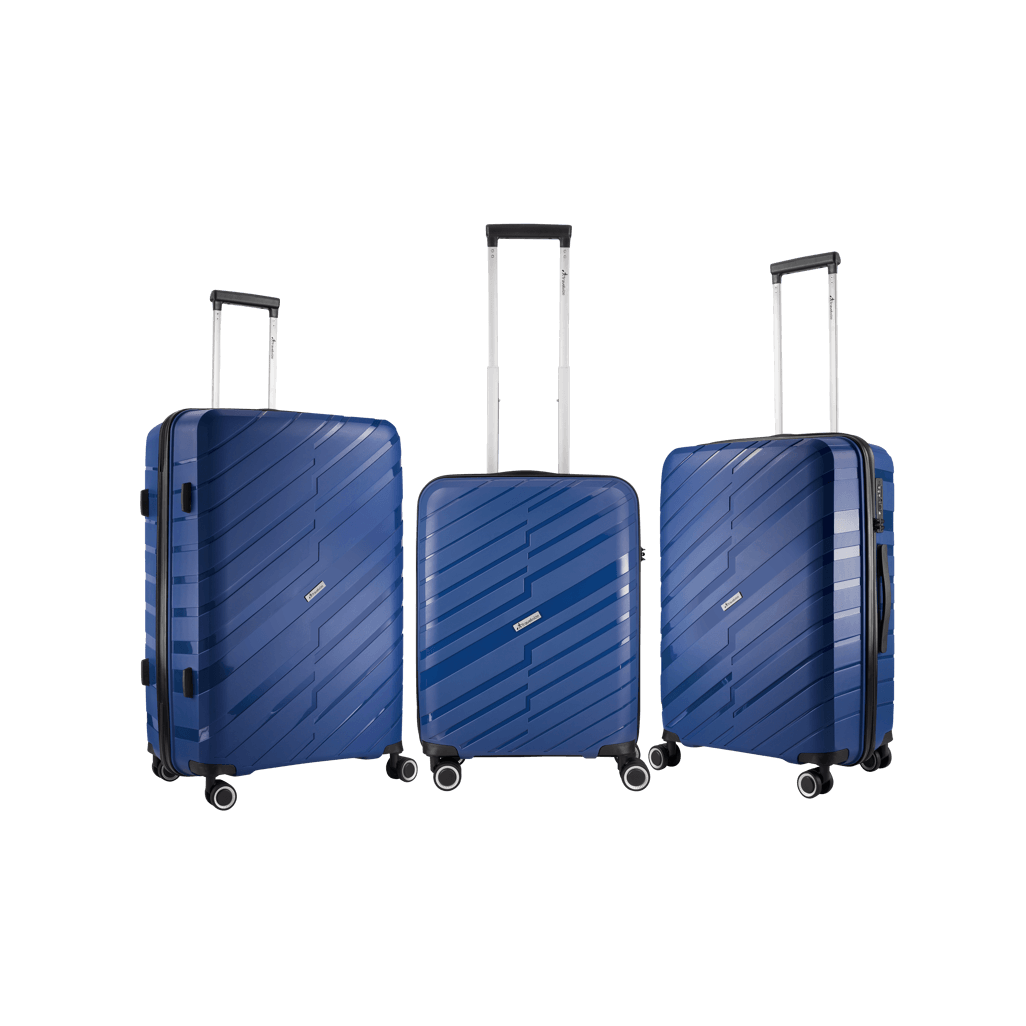 Travelwize Java PP 4-Wheel Spinner 65cm Luggage Azure