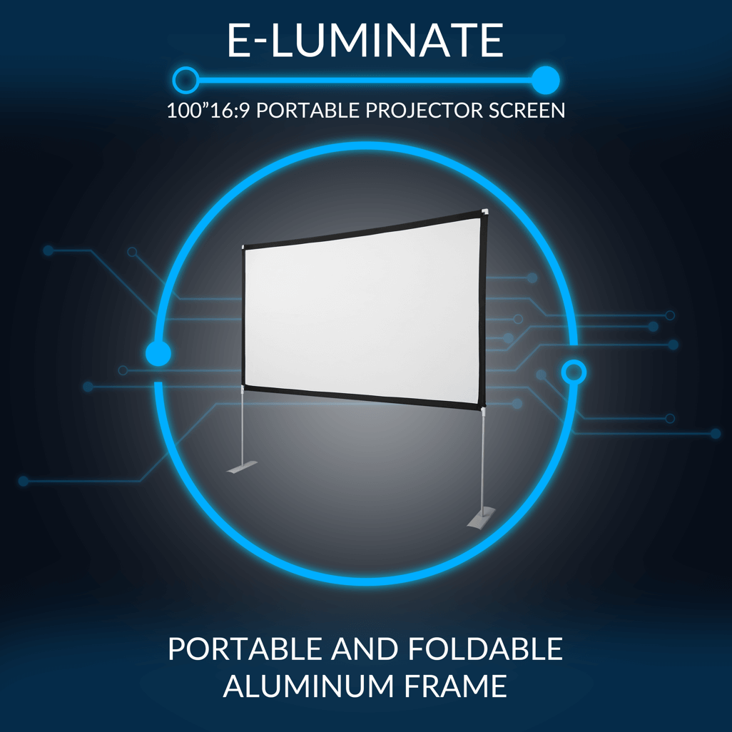 Connex E-Luminate Portable Projector Screen 100 inch - 16:9