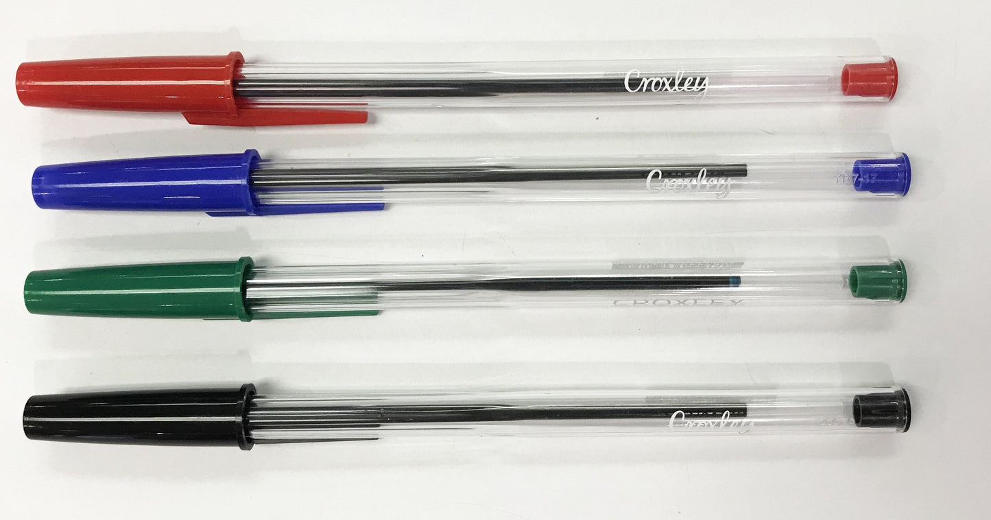CROXLEY CREATE Ball Point Pen Green Box 50's
