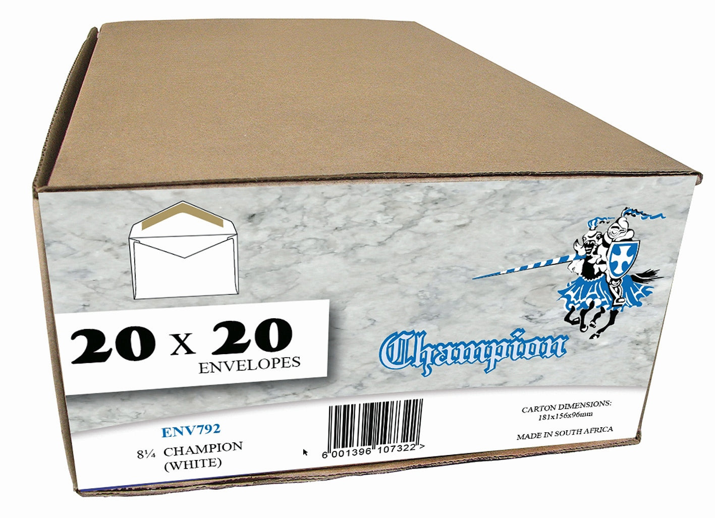 Champion 90x152 Banded 20's White Box of 20 Packets
