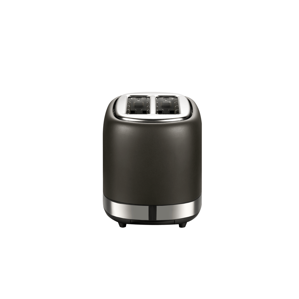 Boden Stark 2 Slice Stainless Steel Toaster in sleek black finish, designed for modern kitchens and perfect toast.