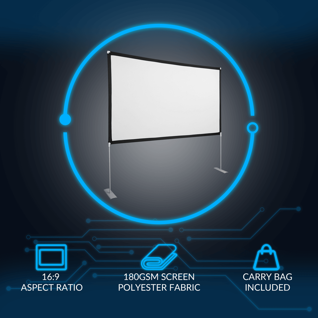Connex E-Luminate Portable Projector Screen 100 inch - 16:9
