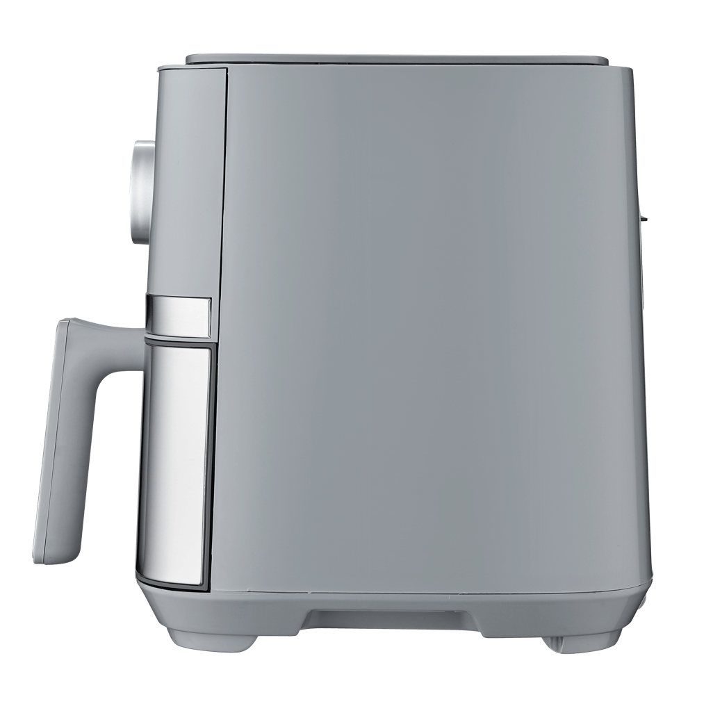 Boden Stark 5.0L Digital Air Fryer in gray, featuring a sleek design and user-friendly controls.