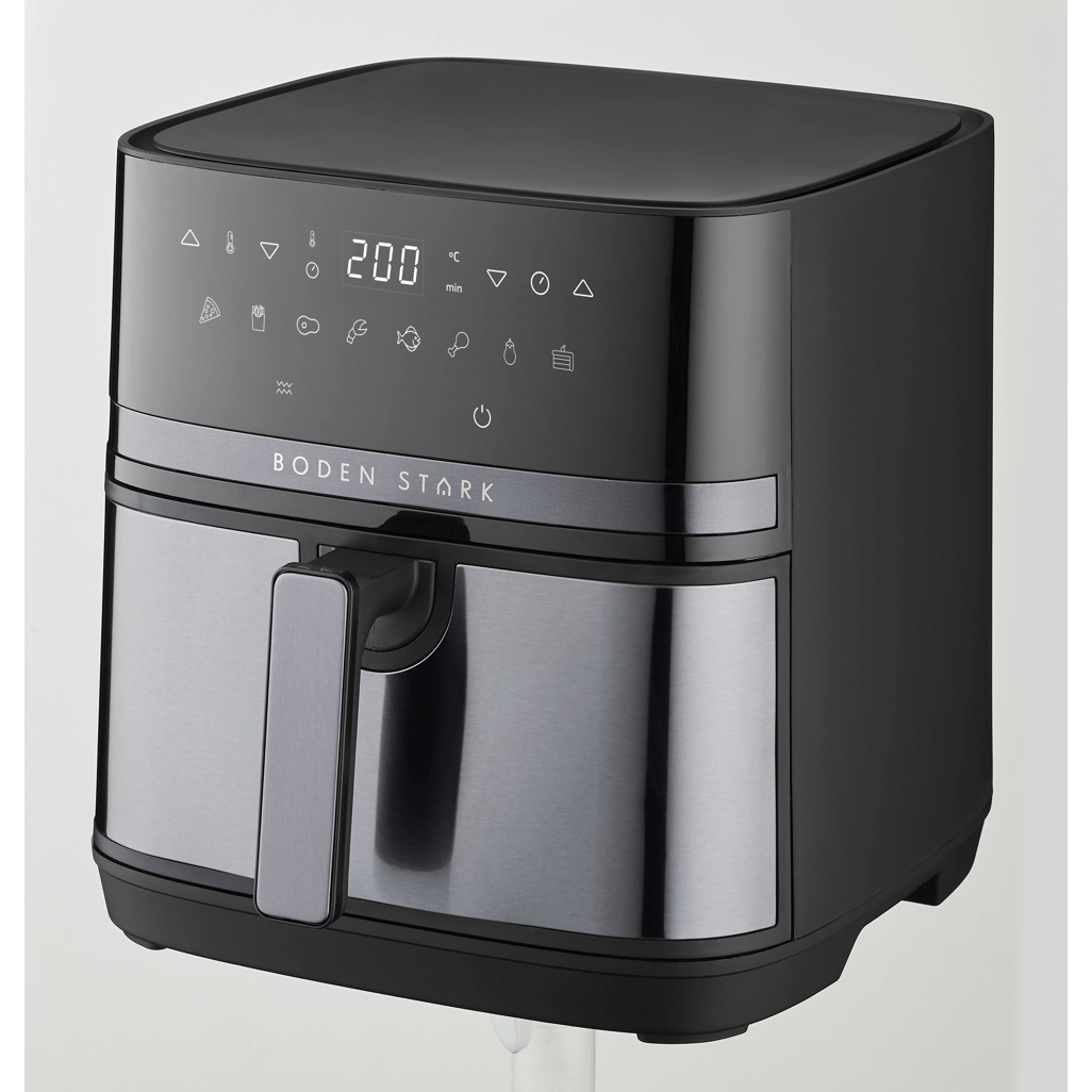 Boden Stark 8.0L Digital Air Fryer with sleek design and digital controls for healthy cooking.