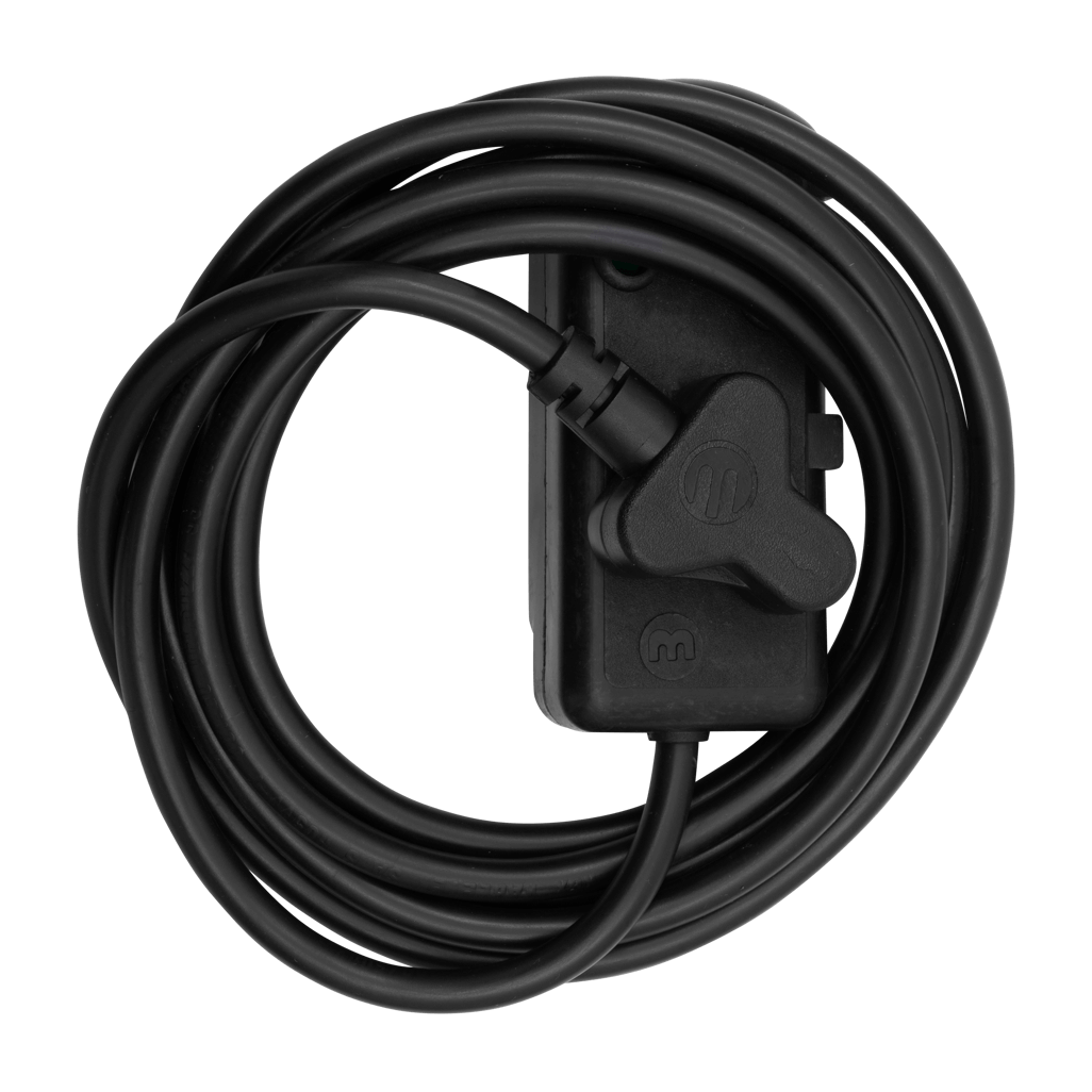 Ellies Side by Side Heavy Duty Extension Lead-3M-BK