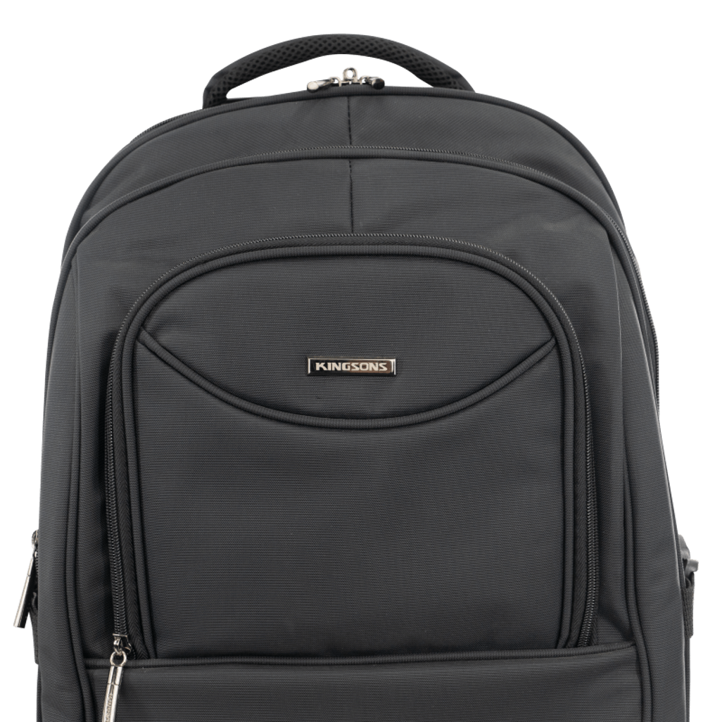 Kingsons Prime 15.6 inch Laptop Trolley Backpack Black