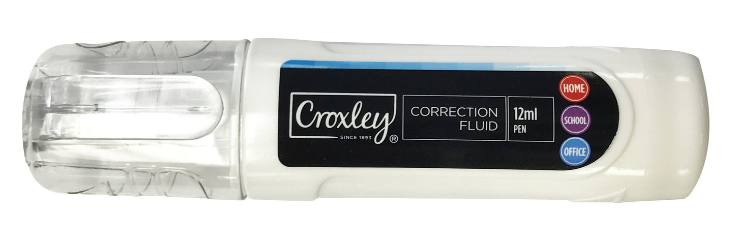 CROXLEY Correction Pen Metal/Tip 12ml