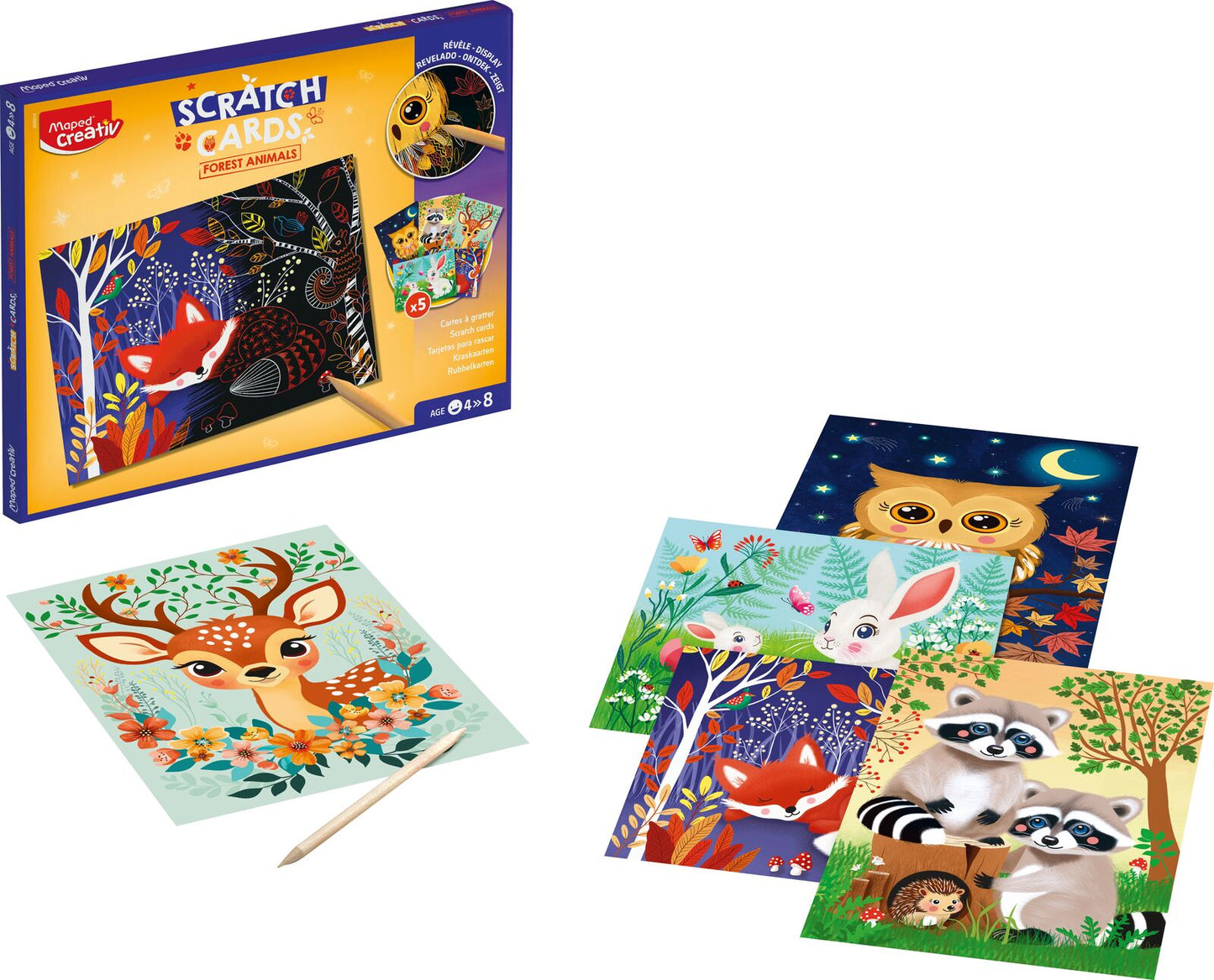 Maped Creativ Scratch Cards - Forest Animals