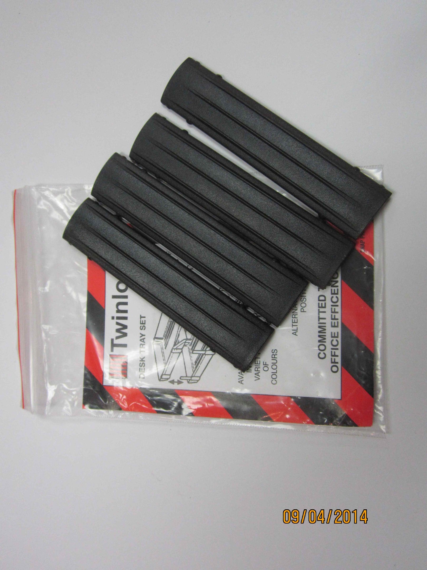 Croxley Desk Tray Risers Set of 4 Charcoal