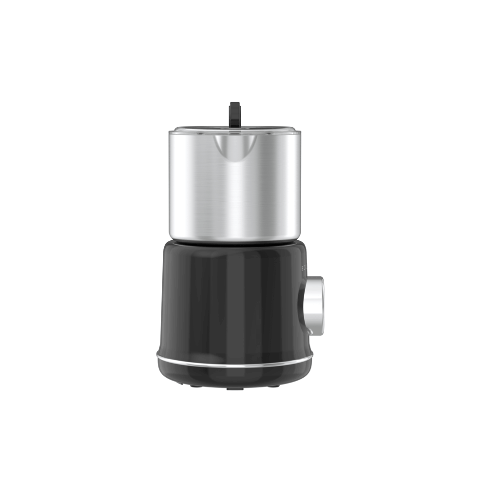 Boden Stark Milk Frother in sleek black and silver design for perfect coffee froth and creamy textures.