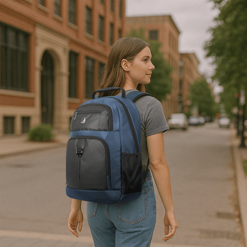 Volkano Franklin 15.6” Laptop Backpack Navy/Blk