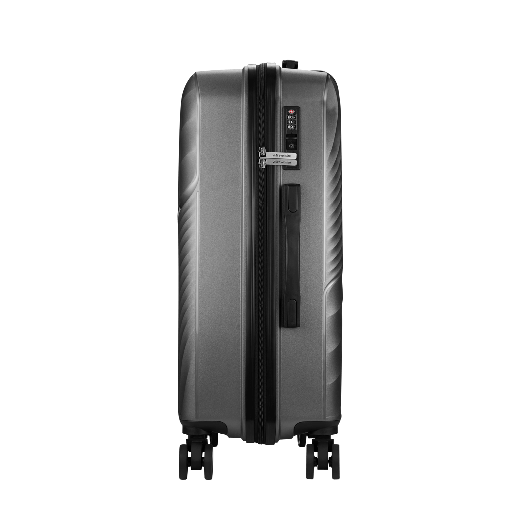 Travelwize Quartz PP 66cm 4-Wheels Spinner Luggage Silver