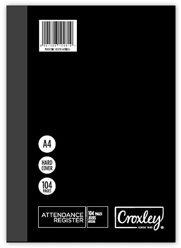 CROXLEY JD285 Attendance Register 104 Folio / Quarter Bound A4 Pack of 5