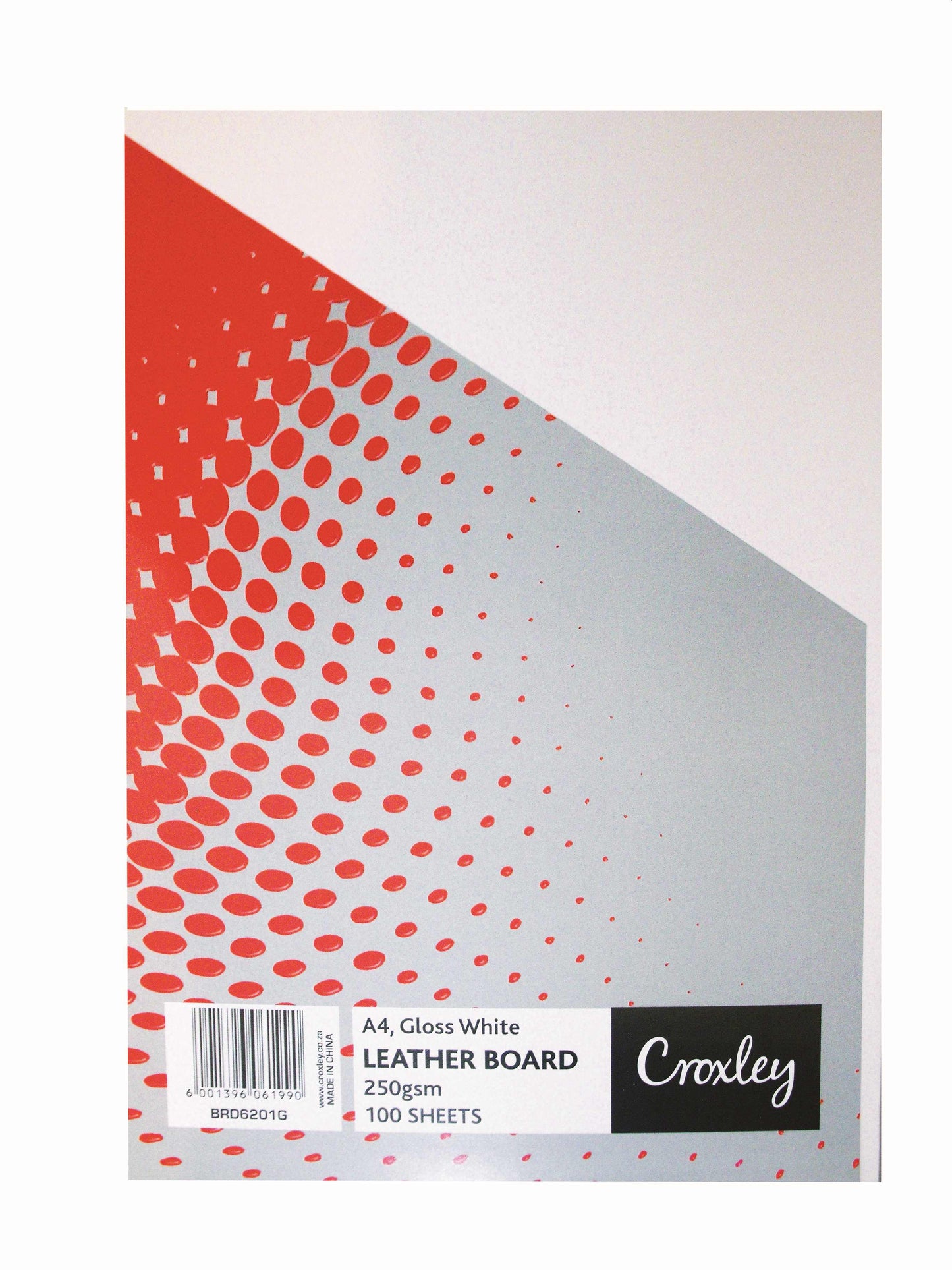 CROXLEY Binding Board - 250g (Gloss White) (Pack of 100)