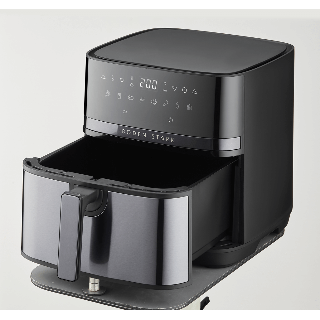 Boden Stark 8.0L Digital Air Fryer with spacious drawer and user-friendly control panel.