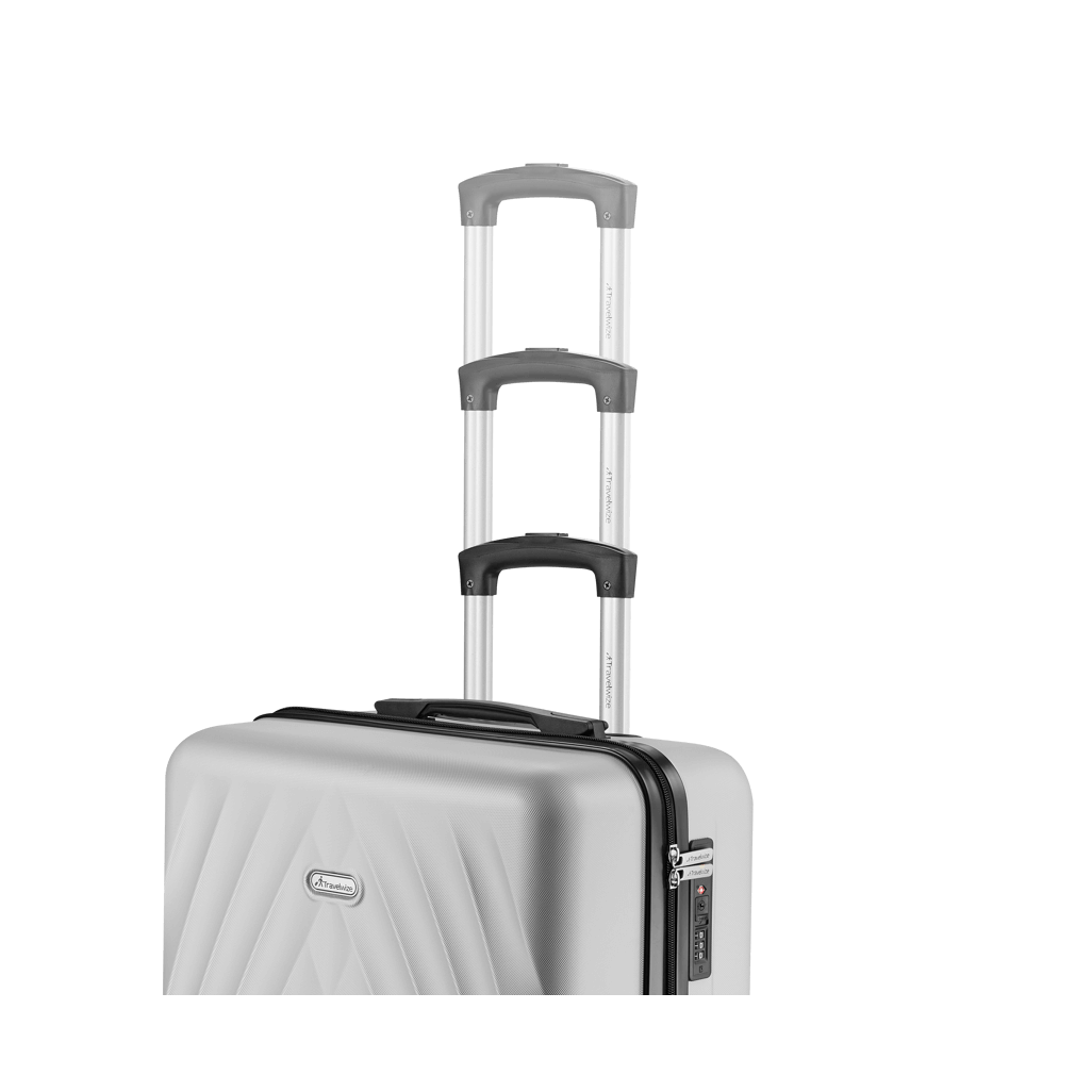 Travelwize Terra ABS 77cm 4-Wheels Spinner Luggage Silver
