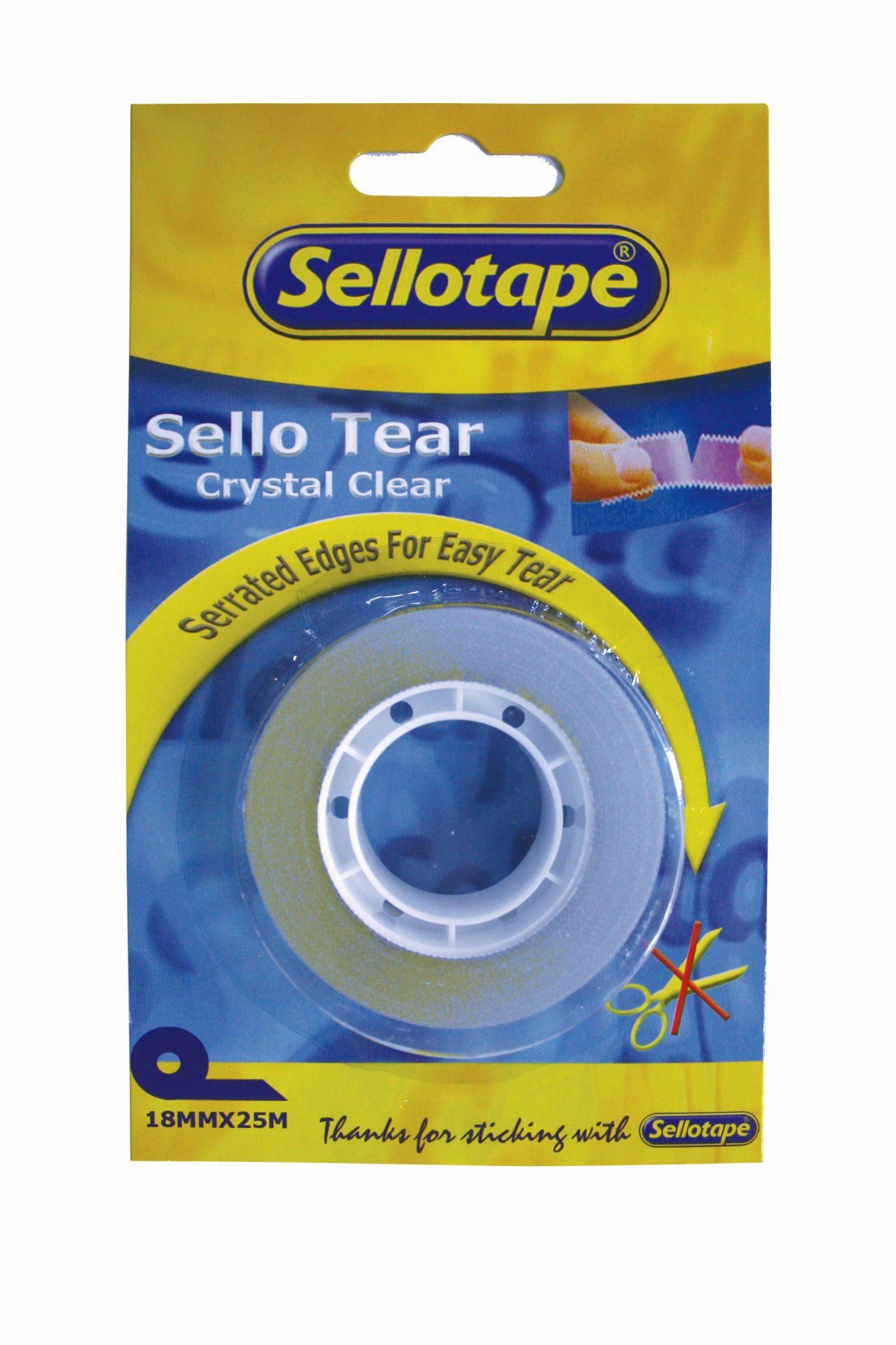 SELLOTAPE Sellotear Perforated 18mmx25m Carded Box 10