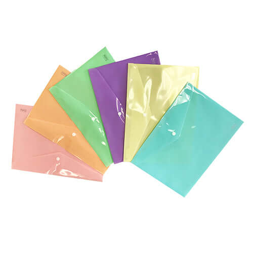 DOC8001 CROXLEY A4 ENVELOPE PASTEL ASSORTED Each