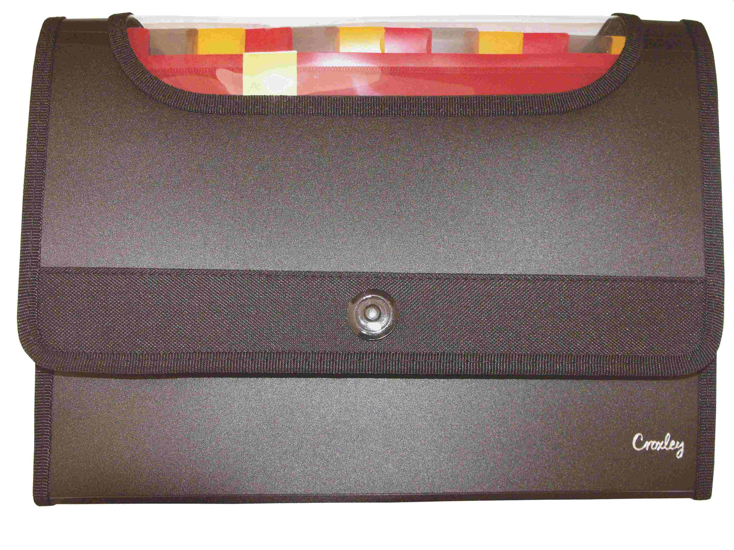 CROXLEY Concertina File 12 Division each Black