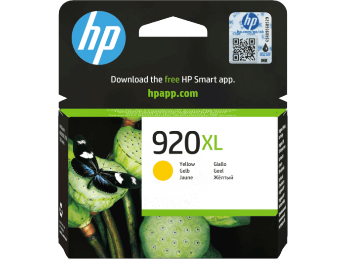 HP 920XL High Yield Yellow Original Ink Cartridge ~700 pgs