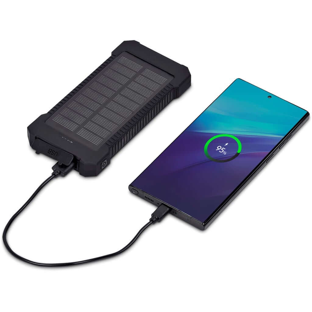 MT-SC-466-B Swiss Cougar Durban Fast Charge 20W Solar Power Bank -10000mAh