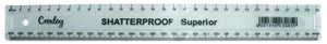 RUL1414 CROXLEY 30cm Clear Superior Shatter Proof