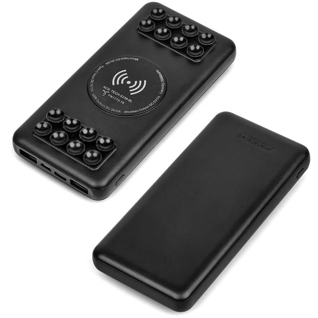 TECH-5238 Vader Wireless Charging Suction Power Bank - 10,000mAh