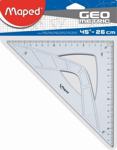 MAPED Set Square Geo - 26cm 45Degree