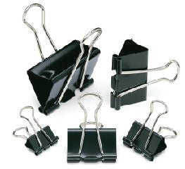 CROXLEY 41mm Fold Back Clip Black Pack of 24's