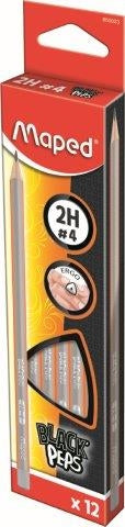 MAPED Graphite Triangular 2H Pencil - Each