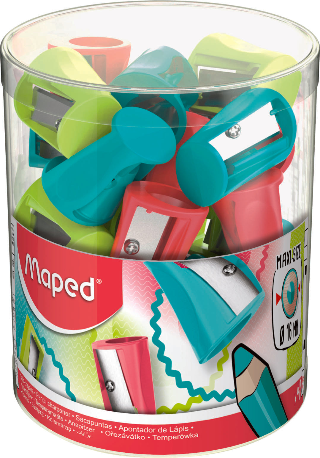 MAPED Sharpener 1-Hole Vivo Maxi - Each