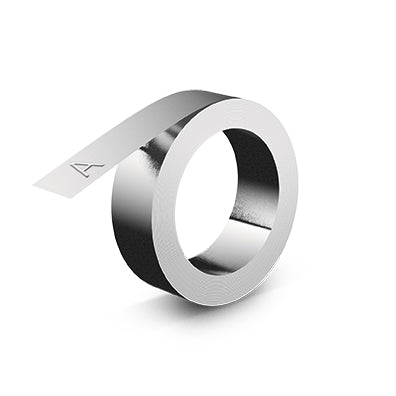 DYMO M1011 Tape - NonAdhesive Stainless Steel - 12mmx6.4m
