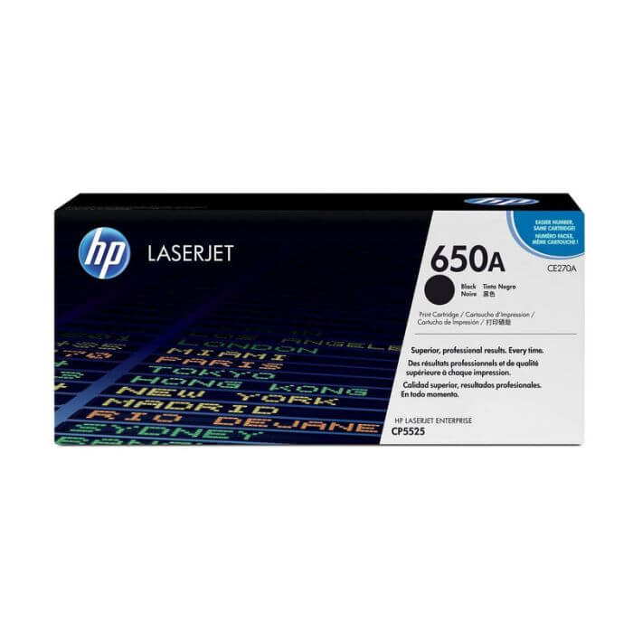 HP 650A Black Original LaserJet Toner Cartridge 13 500 pgs