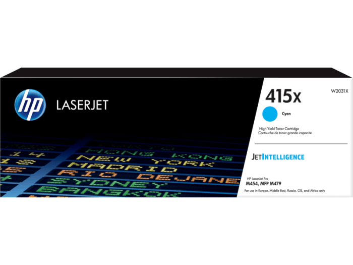 HP 415X Cyan LaserJet Toner Cartridge