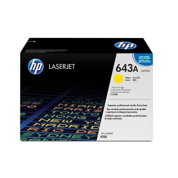 HP 643A Yellow Original LaserJet Toner Cartridge ~10 000 pgs