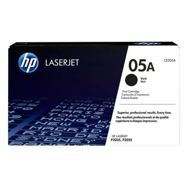 HP 05A Black Original LaserJet Toner Cartridge 2 300 pgs