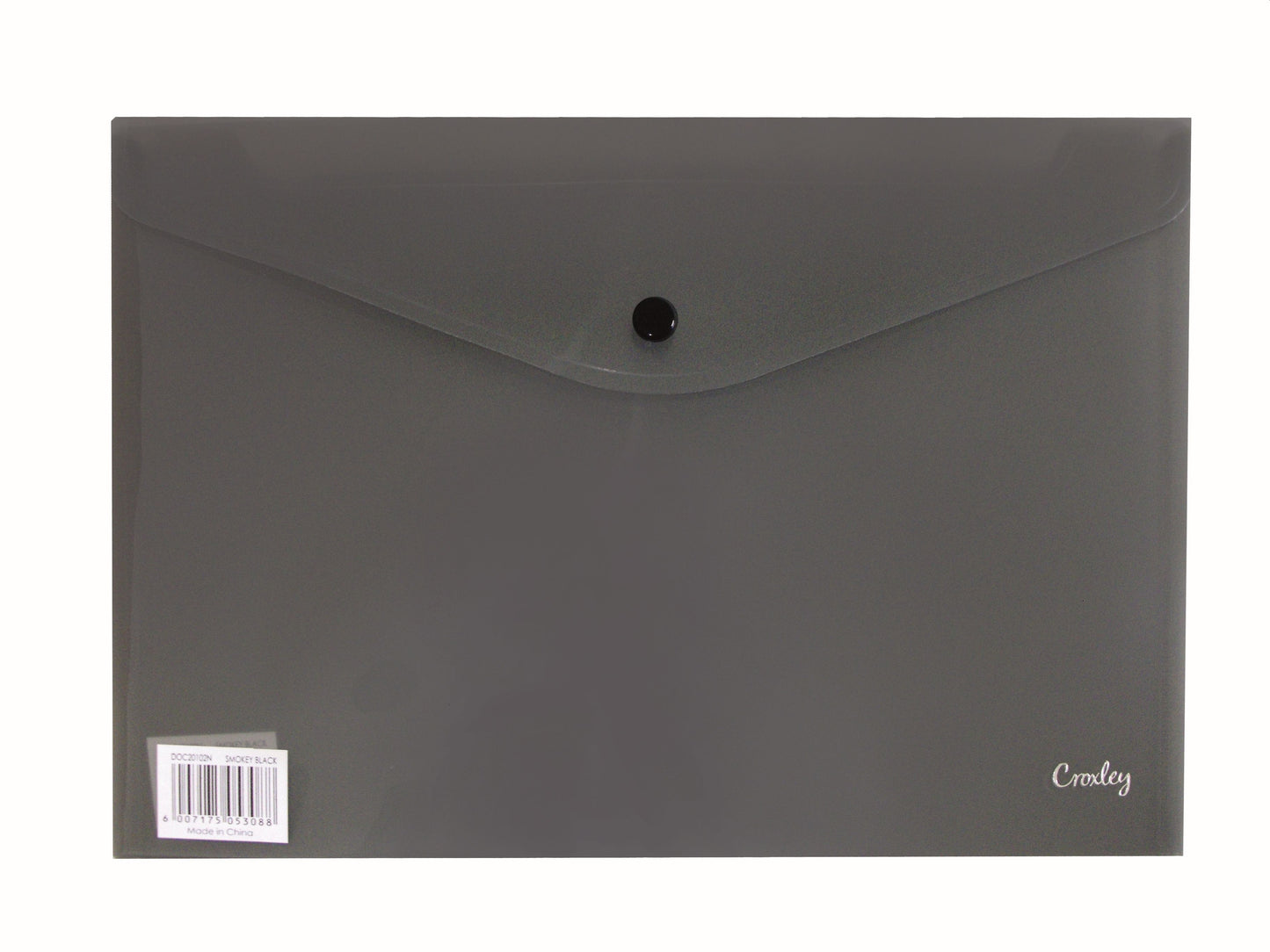 CROXLEY Envelope with Button - A4 (Black) (Pack of 12)