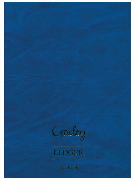 CROXLEY JD168 Account Book A4 Full Bound 288 Page Double Ledger Pack of 2