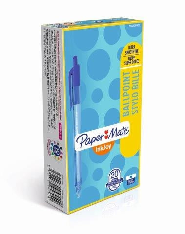 PAPER MATE InkJoy100 Retractable Ballpoint Medium 1.0mm - Blue