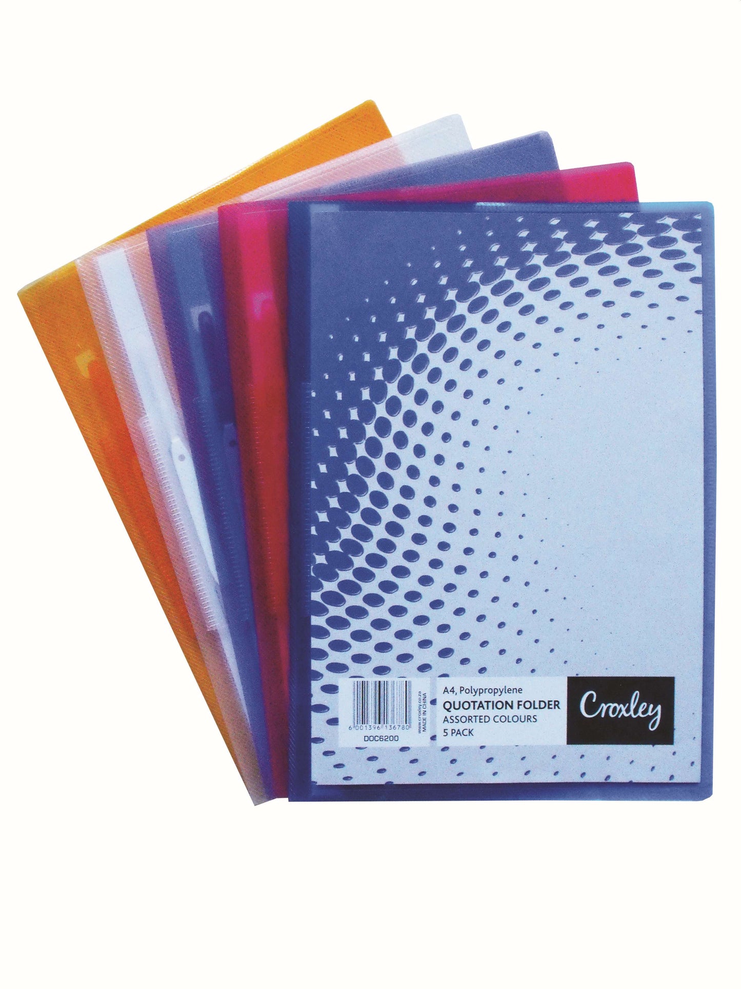 CROXLEY Presentation Folder (Light Blue) (Pack of 12)