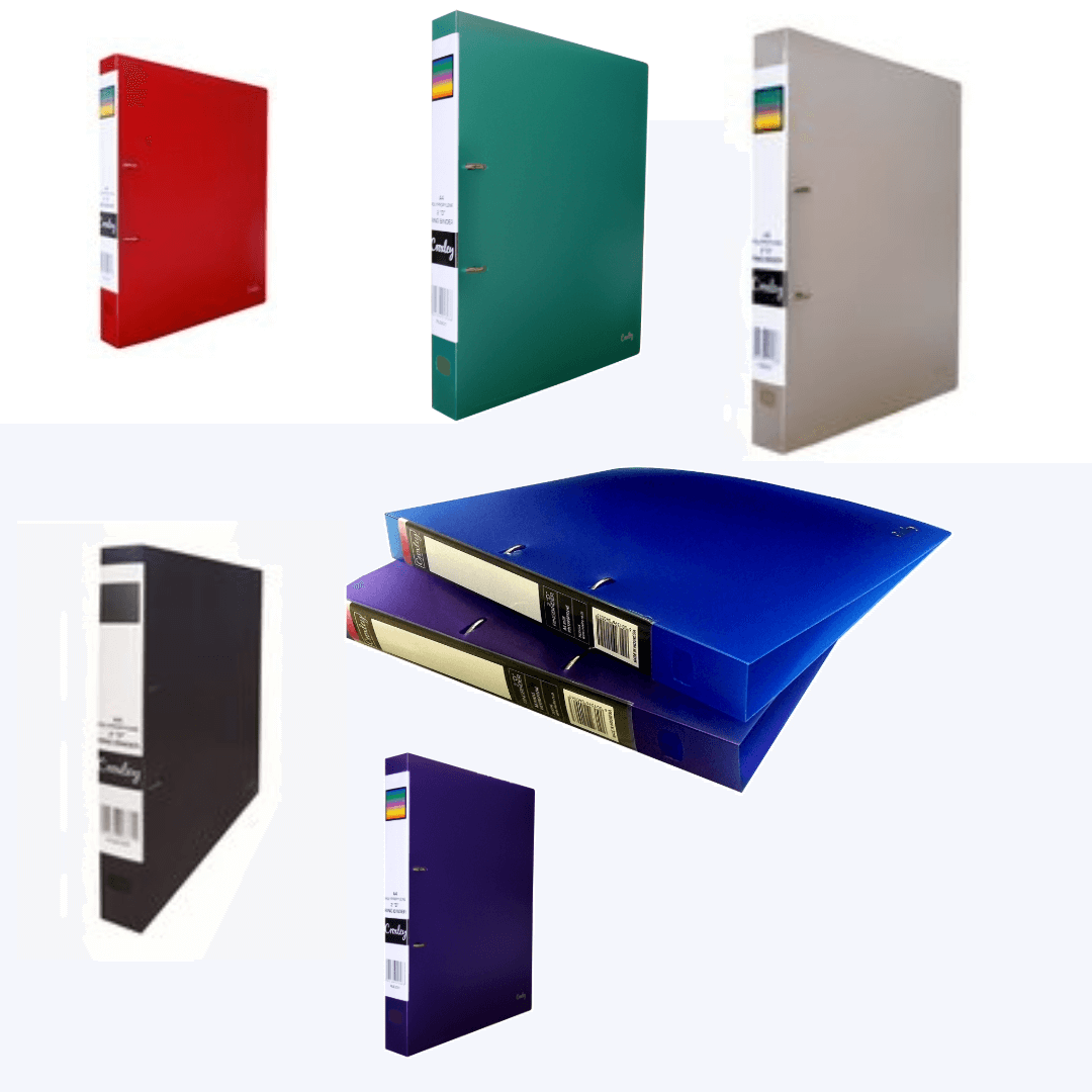 CROXLEY 2D Polypropylene Ring Binder (Pack of 10):