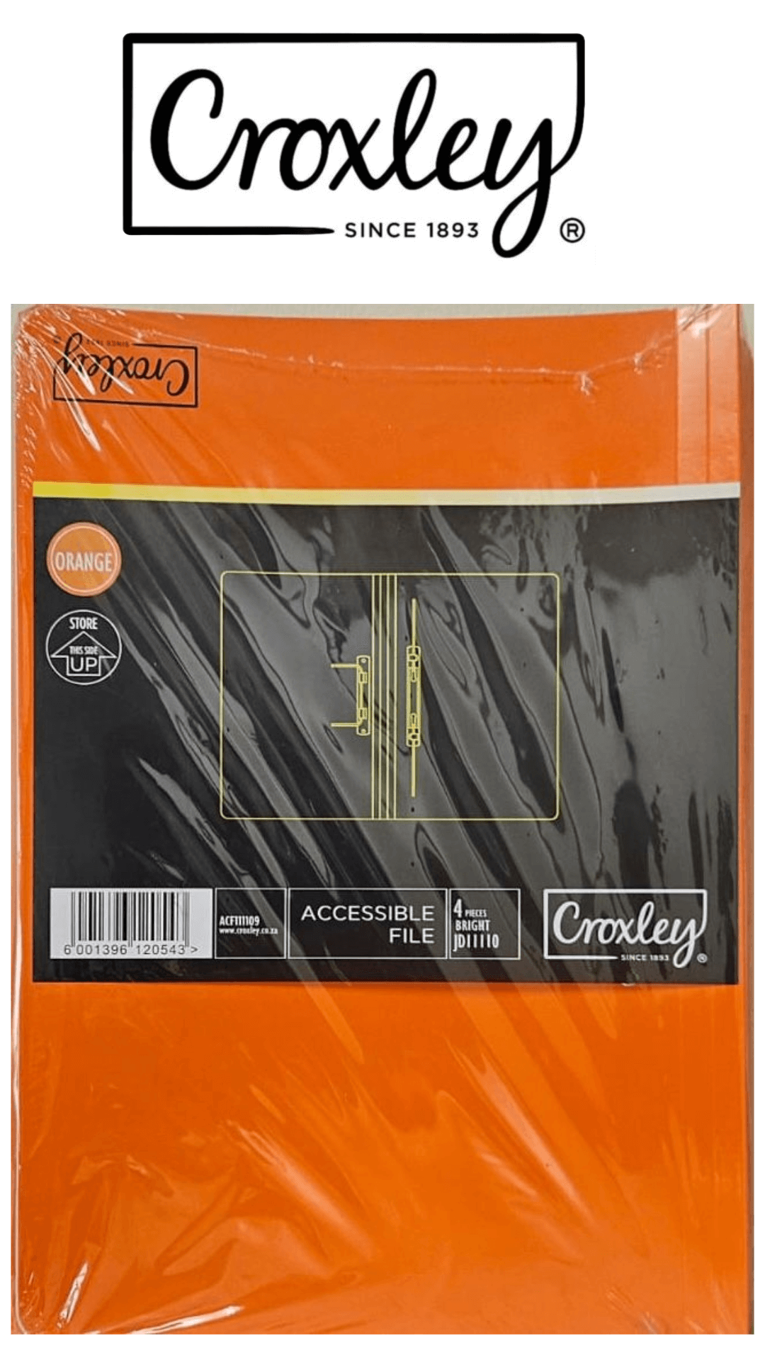 CROXLEY JD1111 Accessible Files (Pack of 4)