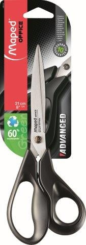 MAPED Scissors 21cm Advanced Green Black Handle