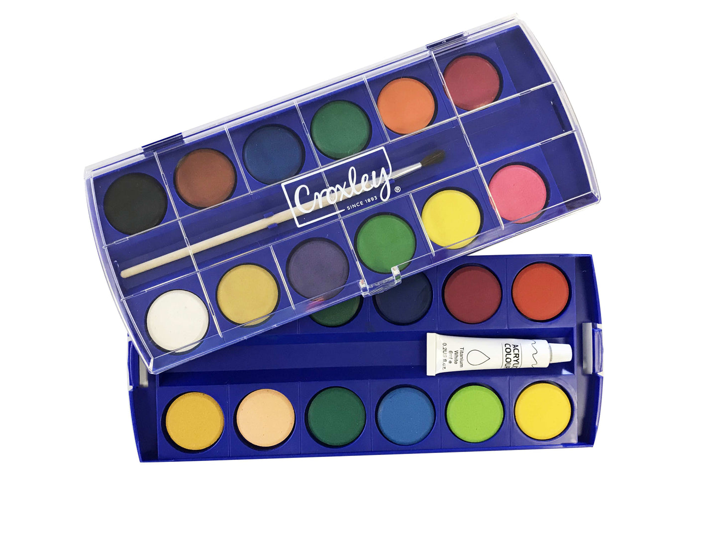 CROXLEY CREATE Watercolour Paints (Tray of 24 Colours)