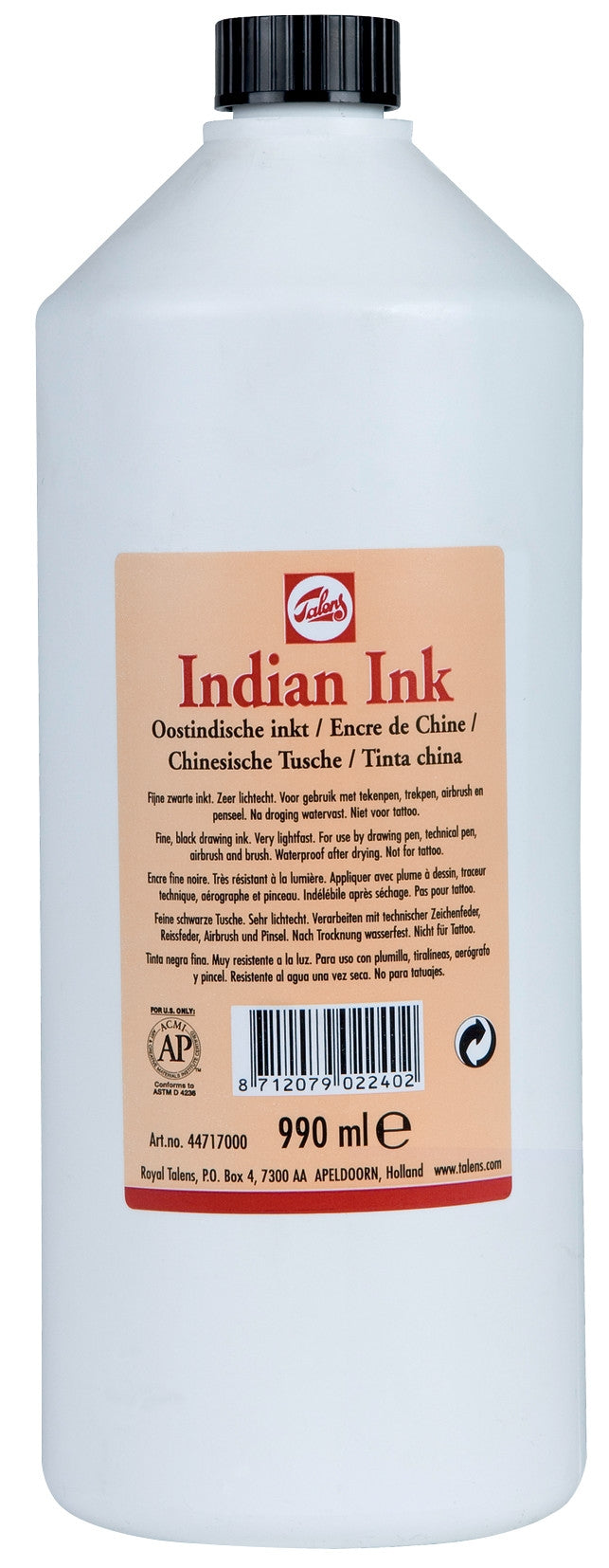 ROYAL TALENS Indian Ink 990Ml Black