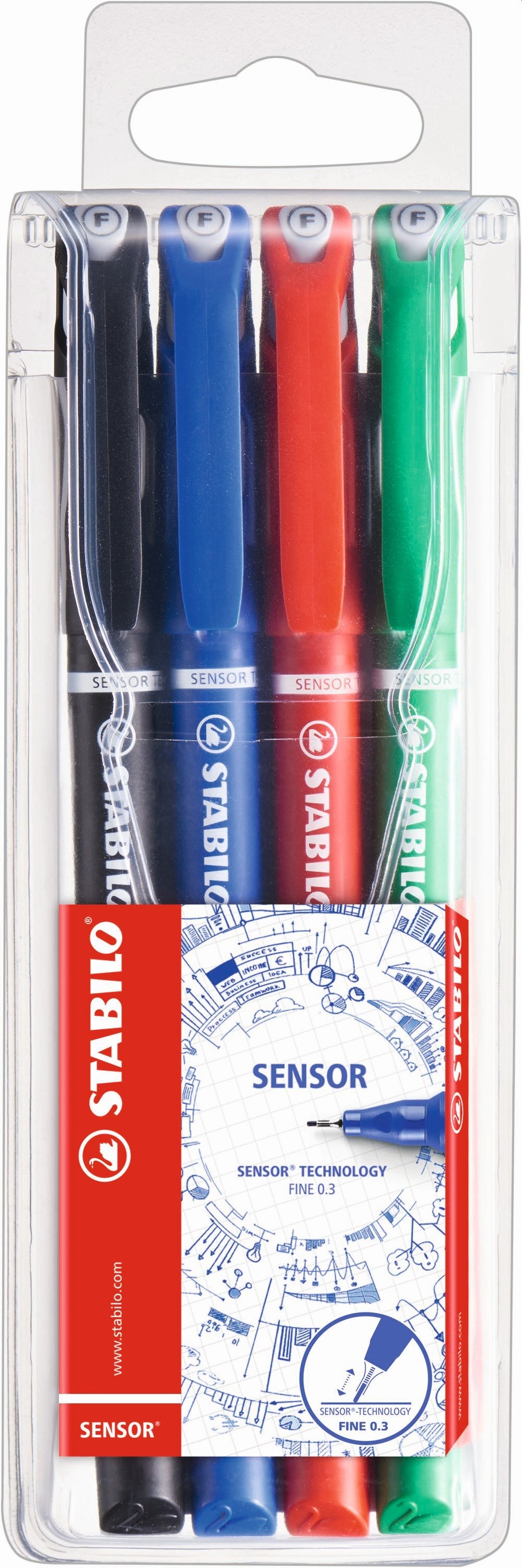 STABILO Sensor Wallet Of 4