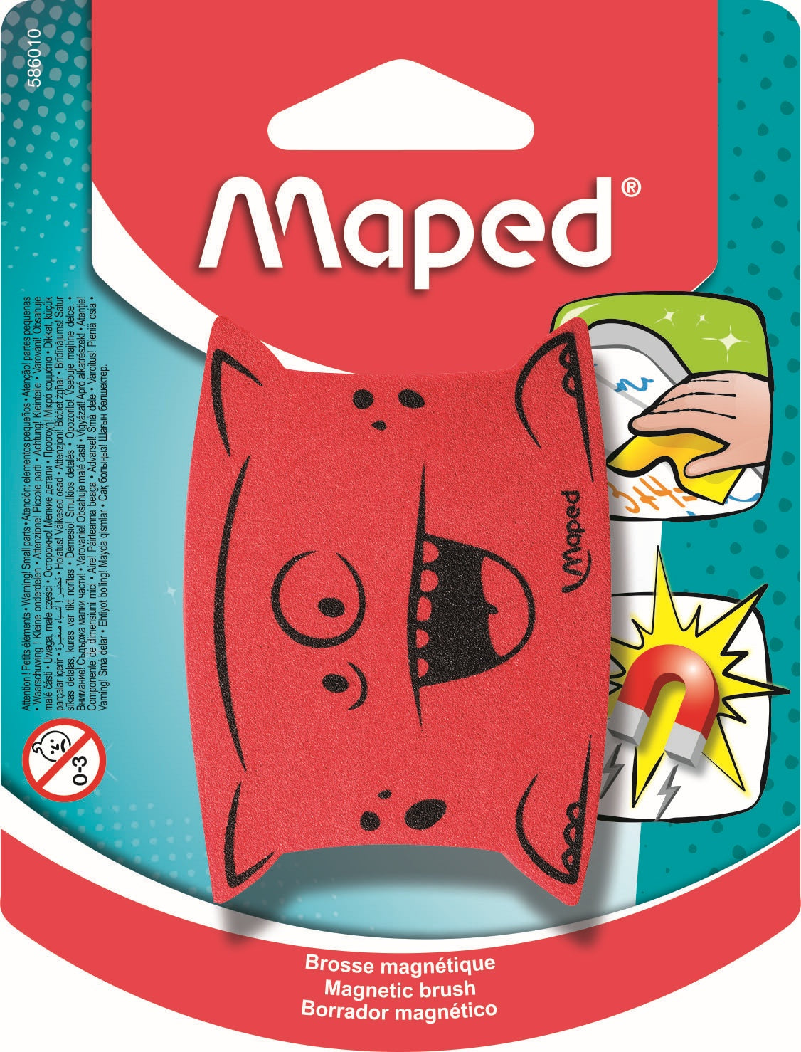MAPED Magnetic Black & Whiteboard Eraser